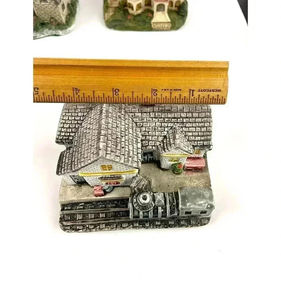 Lot of 5 VTG River Road Collection Ceramic Cottages Houses 90's Gordon Design 4" - Picture 9 of 16